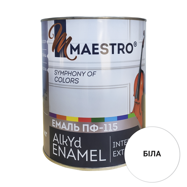 Емаль ПФ-115 2,8 кг MAESTRO, інші кольори